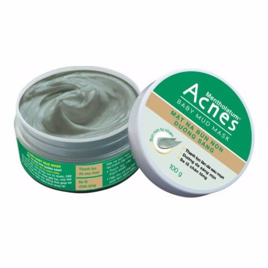 Mặt Nạ Bùn Non Dưỡng Sáng Da Acnes Baby Mud Mask 100g