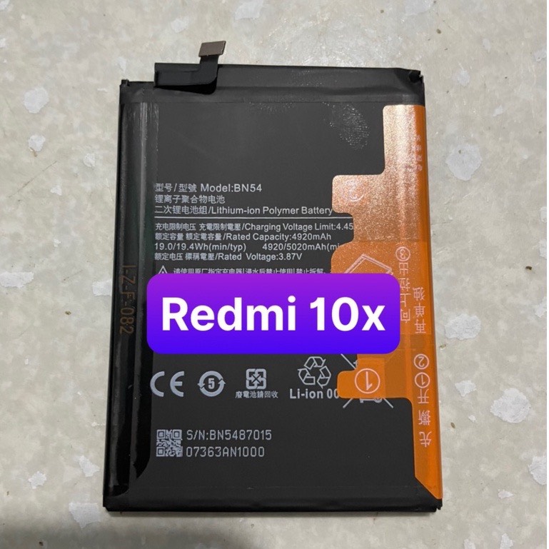 Pin xiaomi bn54 / redmi 9, redmi note 9, redmi 10x 4g / 4920mah