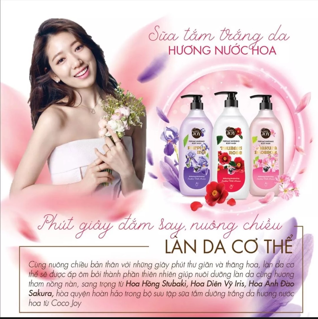 Sữa tắm ngọc trai hương nước hoa coco joy 900g/500g+ mặt nạ