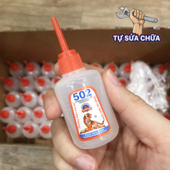 Keo dán 502 Phúc Hậu - Keo con hổ siêu chắc kết dính nhanh lọ nhỏ hạn sử dụng còn dài