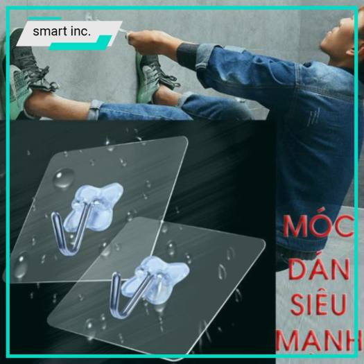 20 Móc Dán Tường Treo Máng Đồ Dùng Quần Áo Nón Miếng Dán Gắn Tường Nhà Tắm Nhà Bếp Dính Chặt Chịu Lực Cao