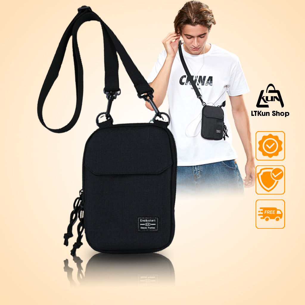 Túi đeo chéo nam mini cao cấp, túi đựng điện thoại cho nam kiểu dáng thời trang - LTKun.