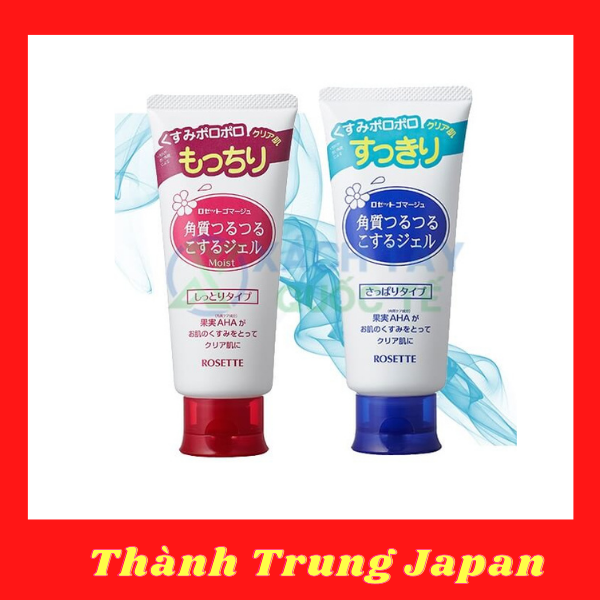 Gel tẩy tế bào chết Nhật Bản Rosette cho mọi loại da 120g