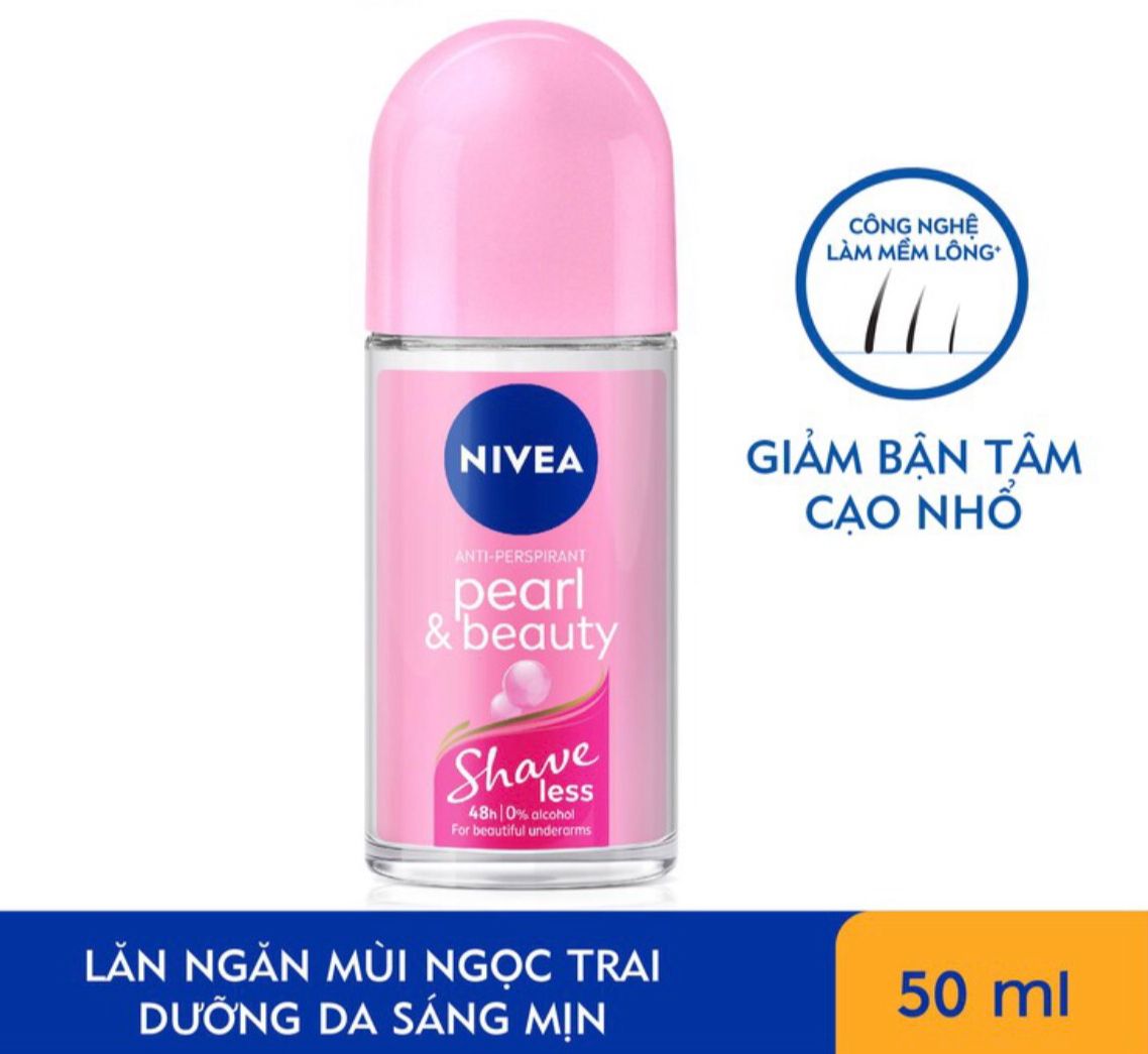 Lăn ngăn mùi nivea shaveless ngọc trai đẹp quyến rũ