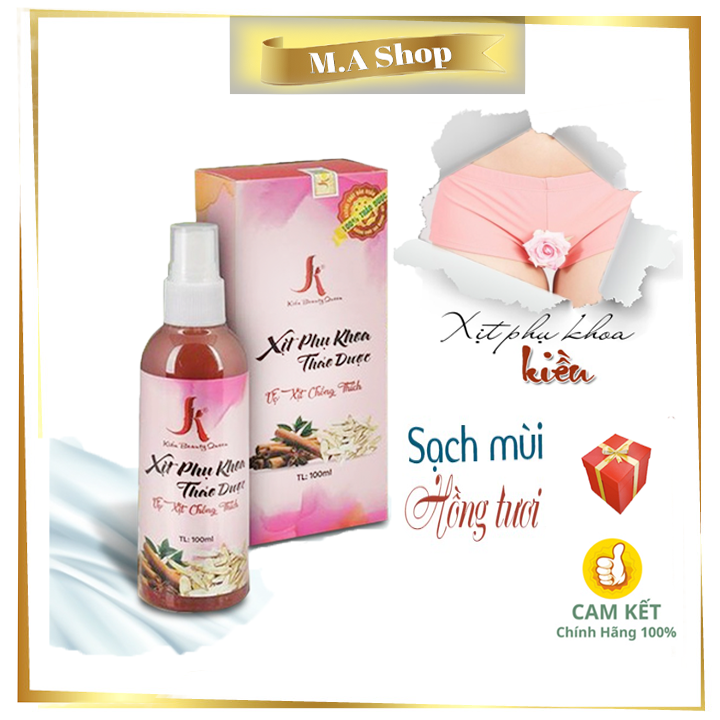 Xịt phụ khoa thảo dược kháng viêm hồng khít - Ma shop