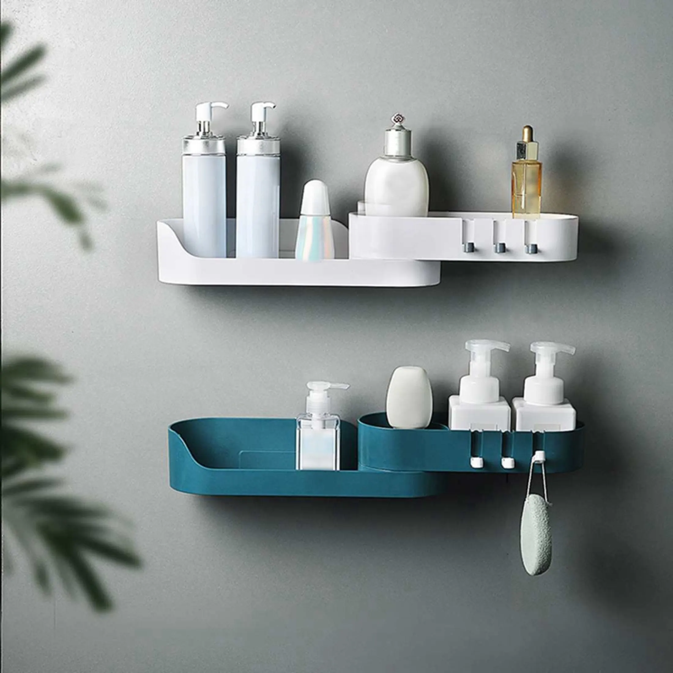 Toilet Rack Wall Mounted Bathroom Perforated Rotating Storage Rack Toilet Wall Vanity Storage Rack Lazada Indonesia