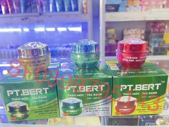 Kem PT. BERT THẢO MỘC TRÀ XANH, mụn, nám, trắng da 15g