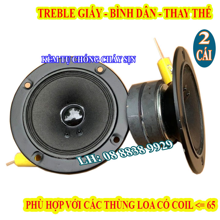 Cặp loa treble bmb 2 từ - treble giấy - kèm tụ sịn - giá 2 loa