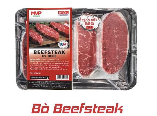 HCM - Beefsteak (Bít tết) Bò Mỹ 500g Mega Việt Phát (MVP) Megadeli