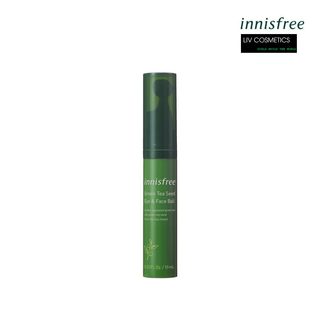 [HCM]Thanh lăn dưỡng ẩm dành cho da mặt và mắt innisfree Green Tea Seed Eye & Face Ball 10ml