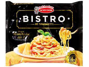 CB 10 GÓI Mì spaghetti Bistro xốt kem phô mai kiểu Ý gói 100g-