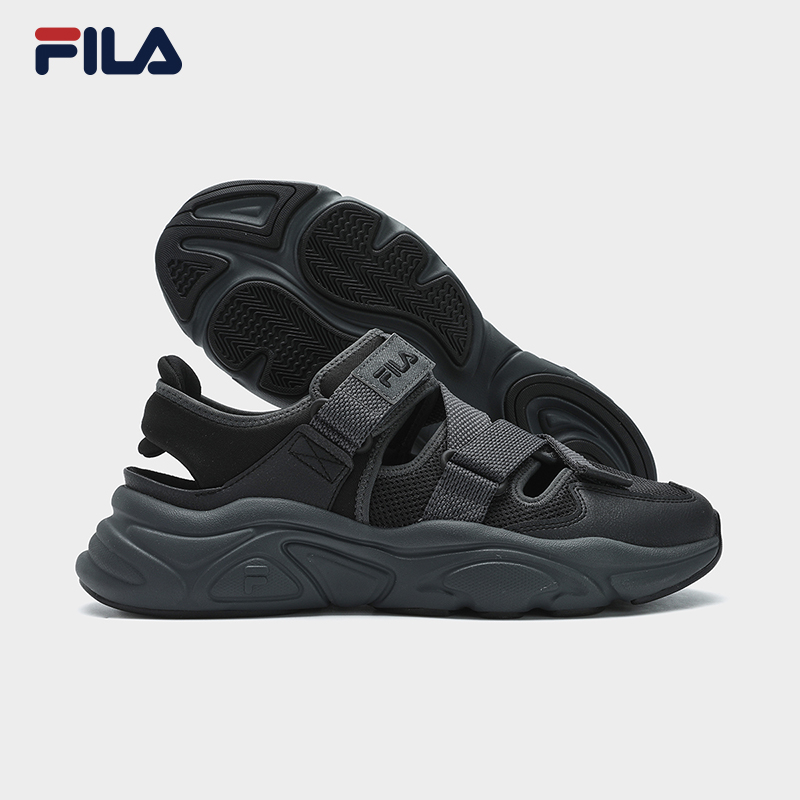 Fila disruptor black sandals best sale