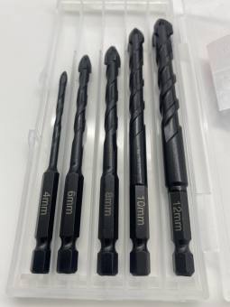 Bộ 5 Mũi khoan hỏa tiễn đa năng 4 cạnh Kentop