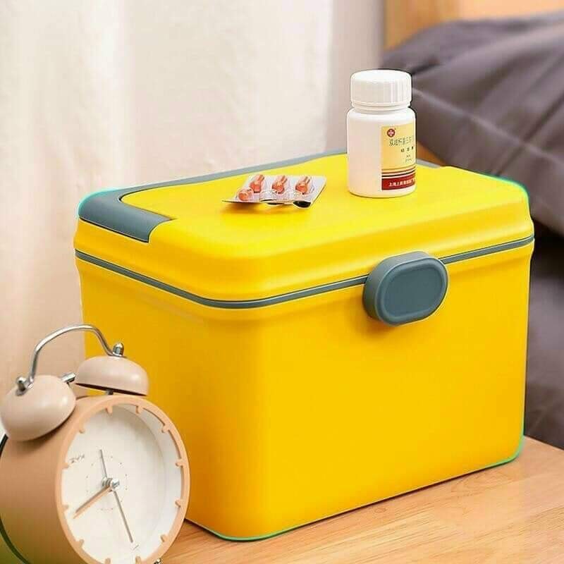 Tủ thuốc gia đình mini, hộp thuốc y tế tiện lợi nhựa PP Korea.