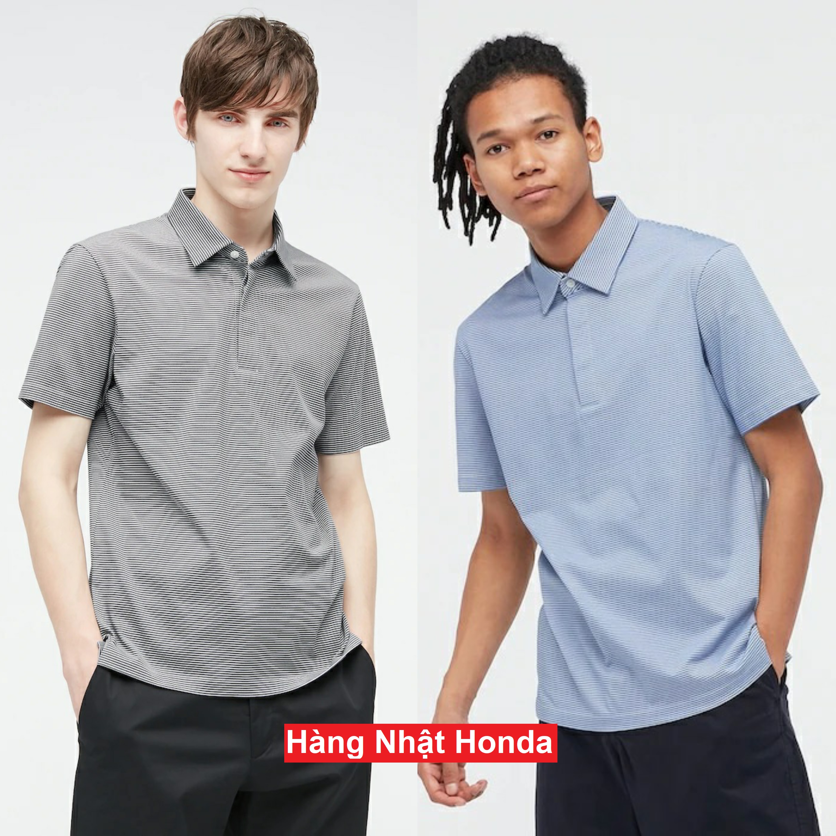 Áo polo thun lạnh airism tay ngắn nam