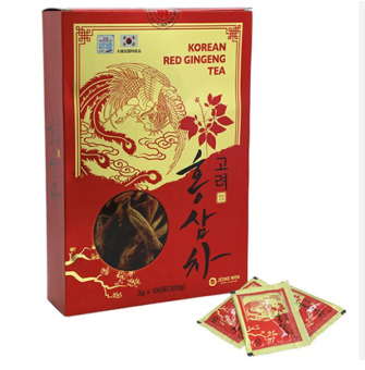 Trà Hồng Sâm Hàn Quốc Jeong Won Hộp Giấy Đỏ 100 Gói
