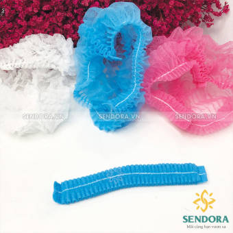 Nón y tế khử trùng cao cấp, mũ trùm đầu y tế ( Bịch 100 cái )