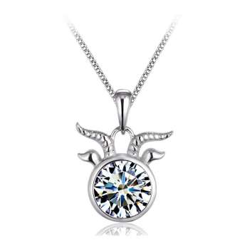 dây chuyền bạc theo 12 cung hoàng đạo capricornus - ma kết zda-18