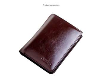 Bóp ví nam dáng dọc - Chất liệu da cao cấp  - Màu đen và cafe đậm(Carrken}