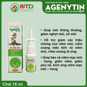 Agenytin New Dung dịch xịt mũi họng