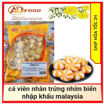 100g cá viên nhân trứng nhím biển nhập khẩu malaysia (vàng)