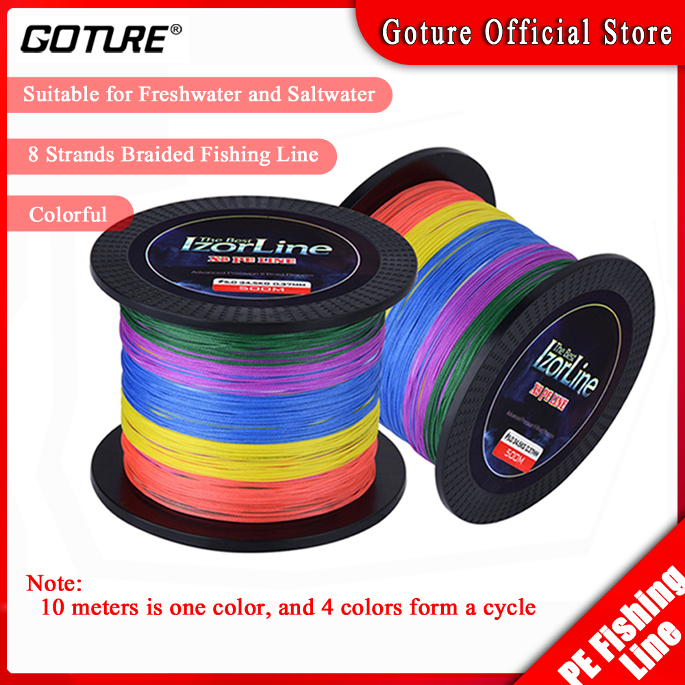 Monster W8 Multicolor 8 Strands Fishing Braid Line 300 M Wide