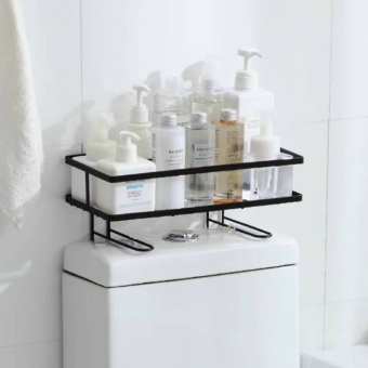 Kệ sắt để đồ gọn đẹp trên bồn cầu