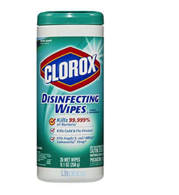 Khăn lau khử trùng hương tươi mát Clorox 35 wipes