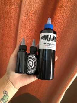 mực xăm hình dynamic 1 oz .mực đen chiết chai nhỏ 1 oz mực dynamic 30ml