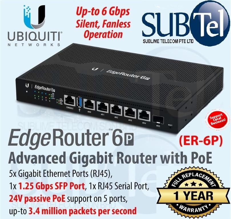 ER-12 Ubiquiti 12 Port EdgeRouter Advance Network Router UISP