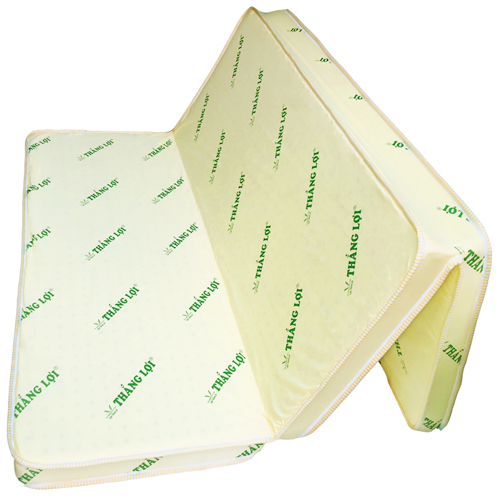 Nệm cao su non gấp 3 Thắng Lợi kích thước ngang 1m6 x dài 2m x dày 15cm