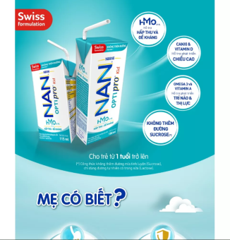 Thùng 36 Hộp sữa pha sẵn NAN OPTIPRO KID (36x115ml) cho trẻ từ 1 tuổi