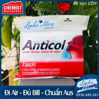 🍇 NESTLE ÚC🍇 Kẹo ngậm ho - đau họng - rát họng Anticol 🍇 30 viên