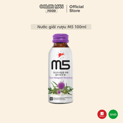 Chai 100ml Nước Giải Rượu M5 Tăng Cường Chức Năng Gan Nhập Khẩu từ Hàn Quốc