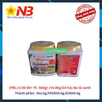 6-30-30+ TE -565gr (16.4kg/24 hủ) Ba lá xanh