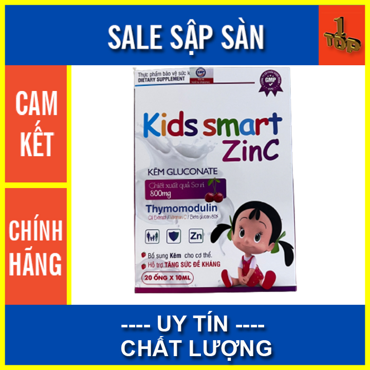 Kid Smart Zinc giúp bổ sung kẽm cho cơ thể bé hộp 20 ống , Top1