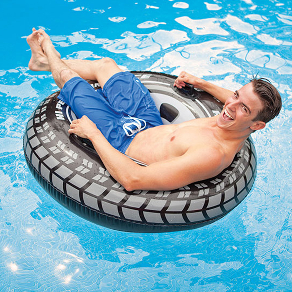Intex Giant Tire Tube 36 Inch Swim Ring Summer Fun Float Inflatable For Kids Baby Swimming Pool Ring Tube