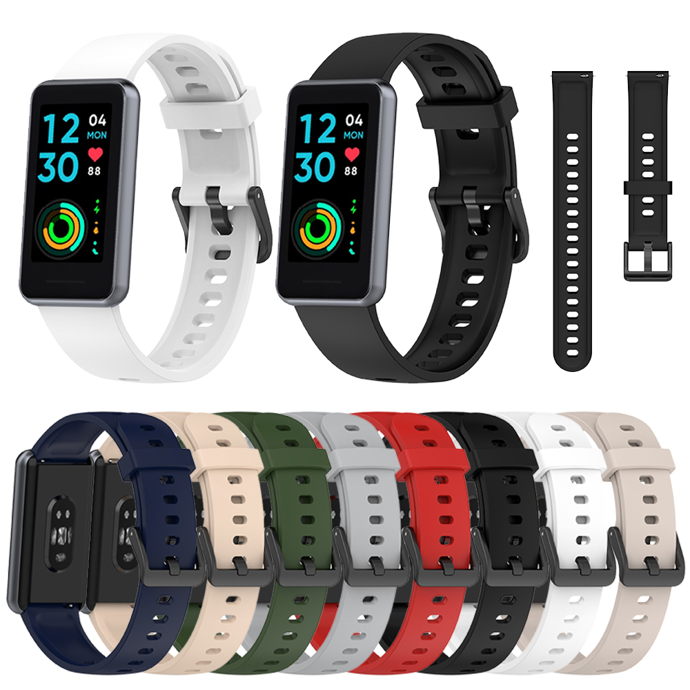 Silicone Watch Strap Suitable for Realme band 2 Smart watch Sport