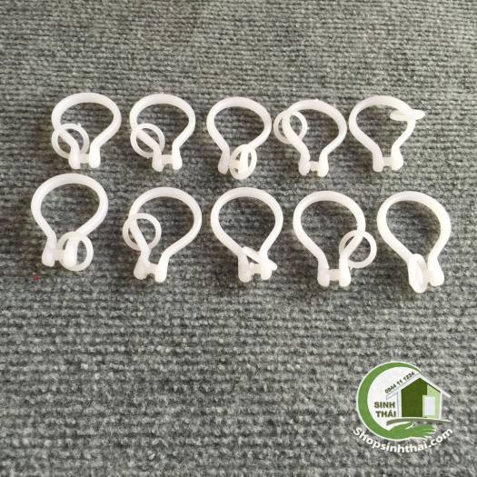 Bộ 20 khoen móc nhựa treo rèm màn - rộng 35cm - Móc treo & Kẹp quần áo ...