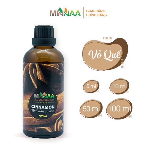 Tinh dầu quế 100ml thương hiệu minnaa nhập khẩu ấn độ, đầy đủ kiểm định