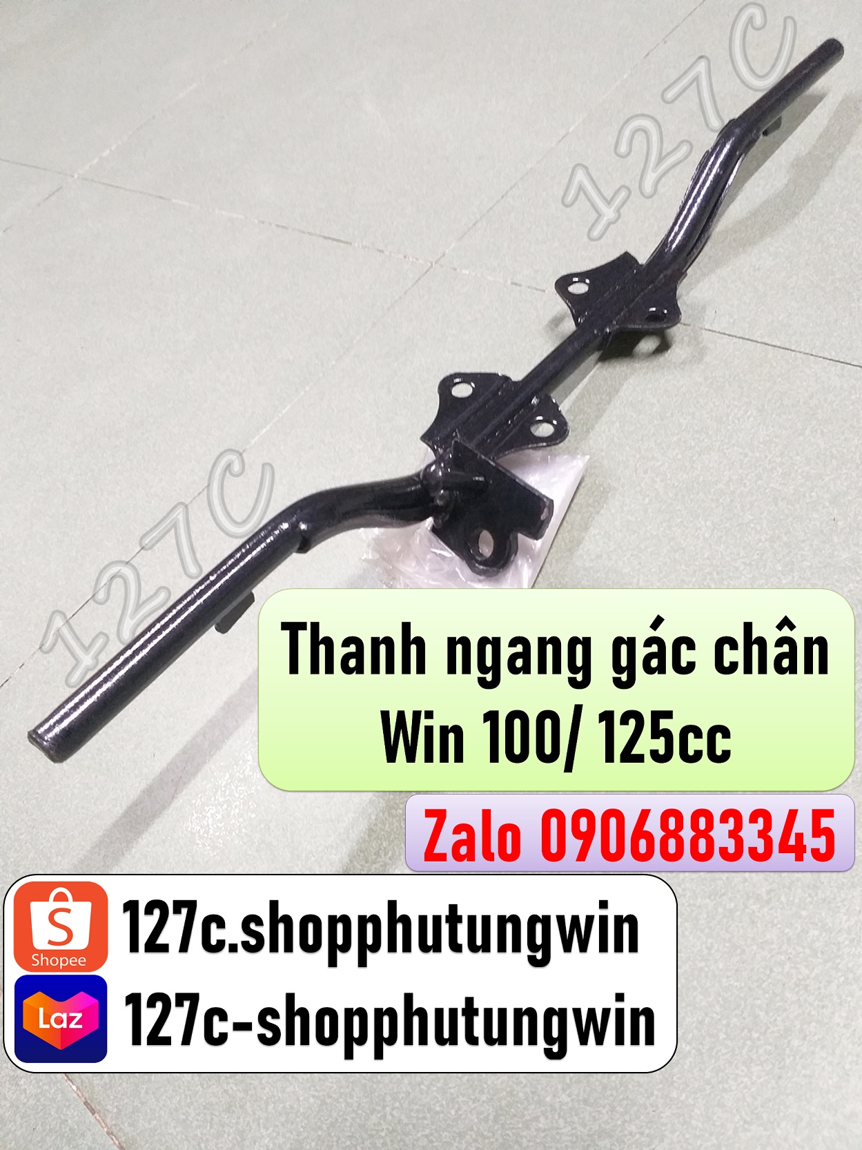 Thanh ngang gác chân win 100/ 125cc