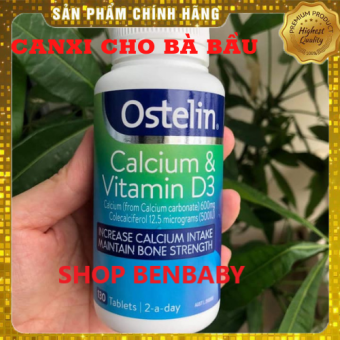 Calcium & Vitamin D3, Canxi cho bà bầu (130v)