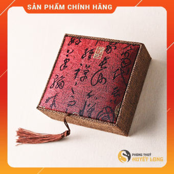 Hộp Gấm Đựng Vòng Phong Thủy - Trang Sức - Đá Quý Kích Thước 10x10x4cm