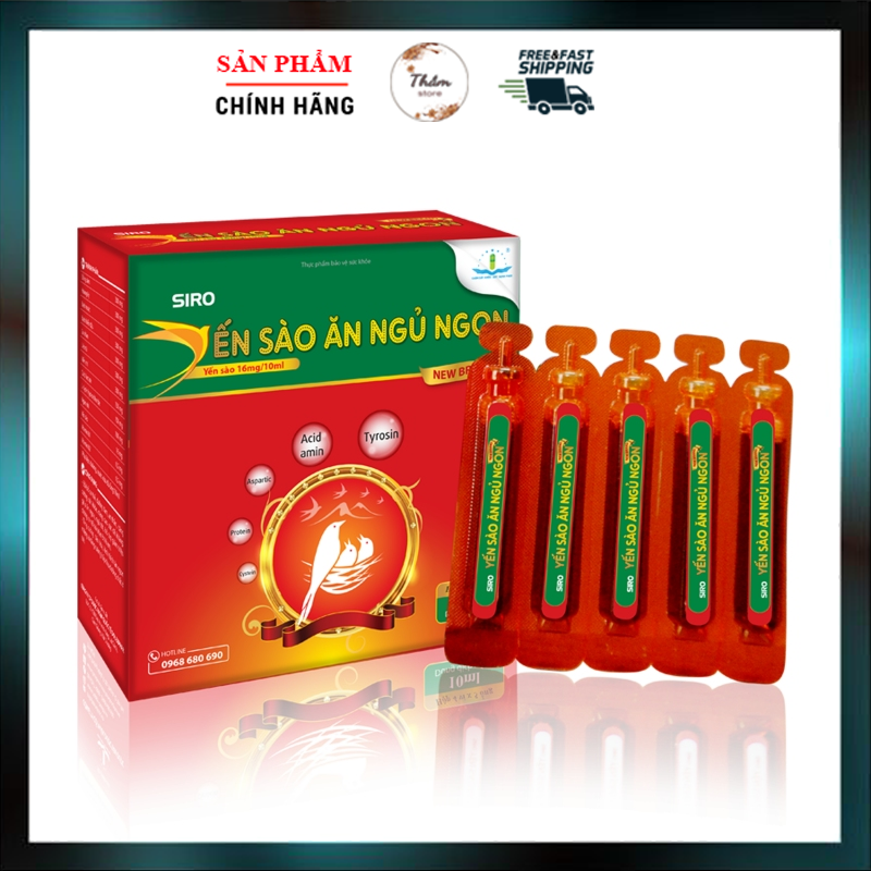 Siro Yến sào ăn ngủ ngon từ tinh chất yến sào và thảo dược dành cho trẻ em hộp 20 ống* 10ml từ Tâm Dược Group