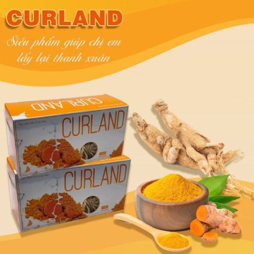 Bột pha uống CURLAND, bột pha uống sau sinh hỗ trợ lấy lại vóc dáng, mau lành vết thương, bồi bổ cơ thể - hộp 28 gói