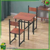 HOMECARE PH. Rustic Industrial Dining Room Set