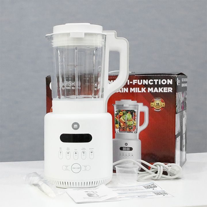 Máy làm sữa hạt đa năng mishio mk-270, dung tích lớn 1.75 lít, công suất 800w, xay các hạt nhanh mịn, xay thực phẩm, hoa quả tốt, máy làm sữa hạt đa năng mishio mk270 800w, máy xay sinh tốt loại tốt, máy làm sữa chua mk