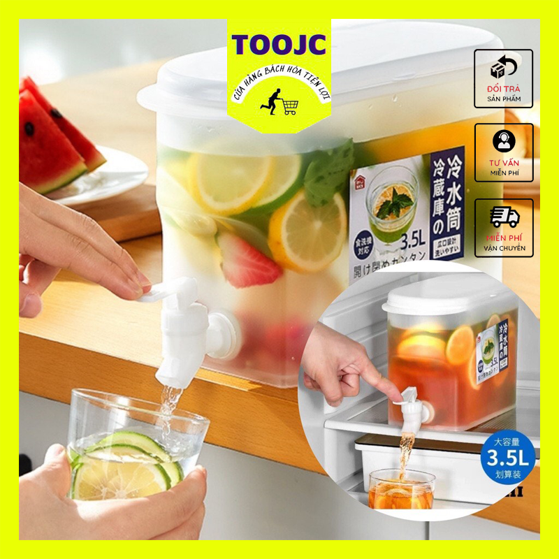 Bình đựng nước có vòi để tủ lạnh - bình đựng nước - bình đựng nước có vòi