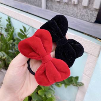 Cột tóc nơ nhung loại to cho nữ- phong cách tiểu thư