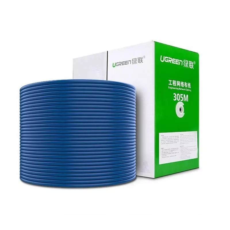 Ugreen 11259 305m màu xanh cat6 utp lan cable 305m nw109